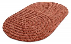 Tapis de salle de bain ovale - Embla (terracotta)