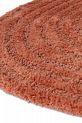 Tapis de salle de bain ovale - Embla (terracotta)