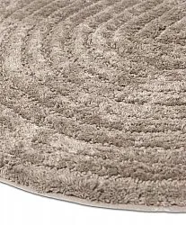 Tapis de salle de bain ovale - Evena (beige)