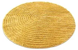 Tapis de salle de bain rond - Evena (jaune)