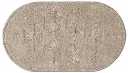 Tapis de salle de bain ovale - Gertie (beige)