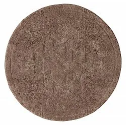 Tapis de salle de bain rond - Gertie (marron)
