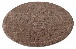 Tapis de salle de bain rond - Gertie (marron)
