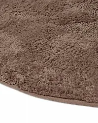 Tapis de salle de bain rond - Gertie (marron)