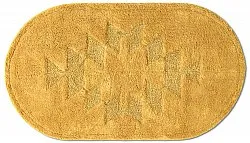 Tapis de salle de bain ovale - Gertie (jaune)