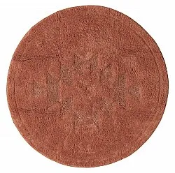Tapis de salle de bain rond - Gertie (terracotta)