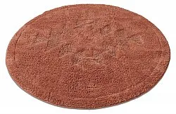 Tapis de salle de bain rond - Gertie (terracotta)