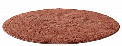 Tapis de salle de bain rond - Gertie (terracotta)