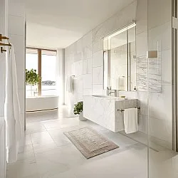 Tapis de salle de bain - Nila (beige)