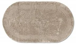 Tapis de salle de bain ovale - Nila (beige)