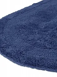 Tapis de salle de bain ovale - Nila (bleu)
