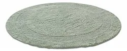 Tapis de salle de bain rond - Nila (vert clair)