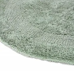 Tapis de salle de bain rond - Nila (vert clair)