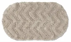 Tapis de salle de bain ovale - Tressa (beige)