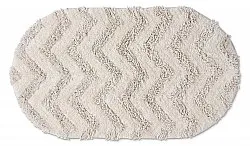 Tapis de salle de bain ovale - Tressa (blanc cassé)