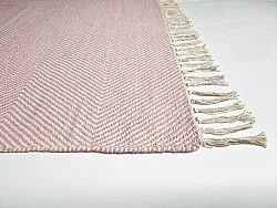 Tapis patchwork - Barela (beige/rose)