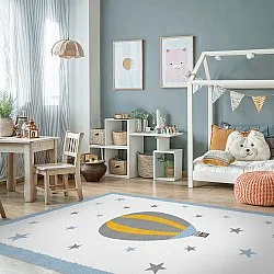 Tapis enfant - Alone Balloon (bleu)