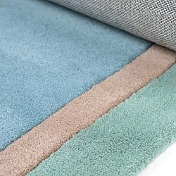 Tapis Enfant - Giraffe Hand Tufted Wool Premium (bleu clair/multicolore)