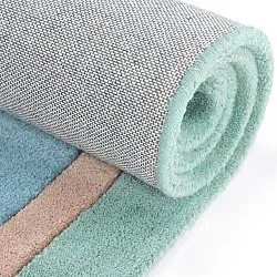 Tapis Enfant - Giraffe Hand Tufted Wool Premium (bleu clair/multicolore)