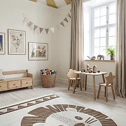 Tapis Enfant - Kind Lion (crème/marron)