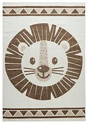 Tapis Enfant - Kind Lion (crème/marron)