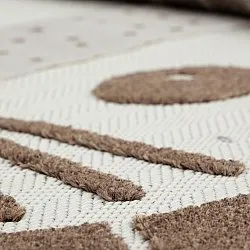Tapis Enfant - Kind Lion (crème/marron)