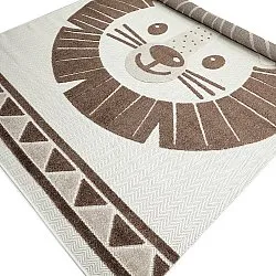 Tapis Enfant - Kind Lion (crème/marron)