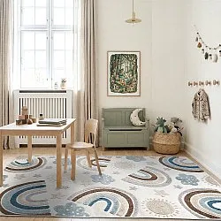 Tapis Enfant - Rainbow Potpourri (crème/multicolore)