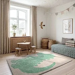Tapis Enfant - Soft Crocodile (crème/vert)