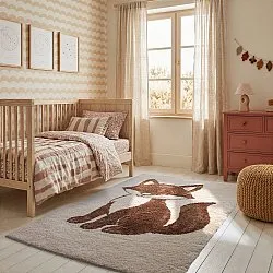 Tapis Enfant - Soft Fox (crème/marron)
