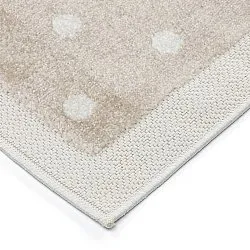 Tapis Enfant - Star Grid (crème/marron)
