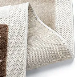 Tapis Enfant - Star Grid (crème/marron)