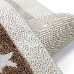 Tapis Enfant - Star Grid (crème/marron)