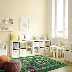 Tapis enfant - Village Road (vert)