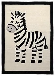 Tapis Enfant - Zebra Hand Tufted Wool Premium (beige/noir)