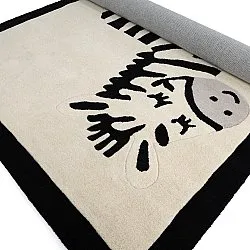 Tapis Enfant - Zebra Hand Tufted Wool Premium (beige/noir)