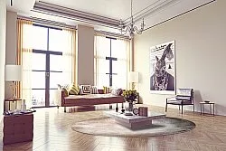 Tapis rond - Braga (beige)