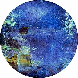 Tapis rond - Gallo (bleu)