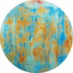 Tapis rond - Molina (bleu)