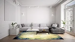 Tapis Wilton - Pampelune (bleu)