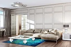 Tapis Wilton - Pardos (bleu)