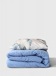 Ensemble de housse de couette - Blanca (beige/bleu)