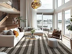 Tapis en coton - Hedda (noir)
