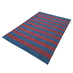 Tapis Coton - Nilo (rouge/bleu)