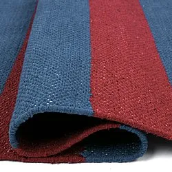 Tapis Coton - Nilo (rouge/bleu)