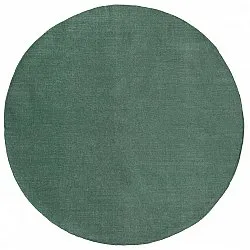 Tapis rond en coton - Billie (vert)