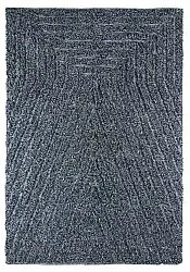 Tapis à poils longs - Kendra Natural Cotton Shaggy (gris/noir)