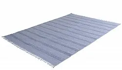 Tapis en coton - Lilje (bleu)