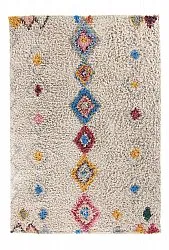 Tapis à poils longs - Marden Natural Cotton Shaggy (beige/multicolore)