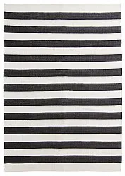 Tapis en coton - Nilo (noir/blanc)